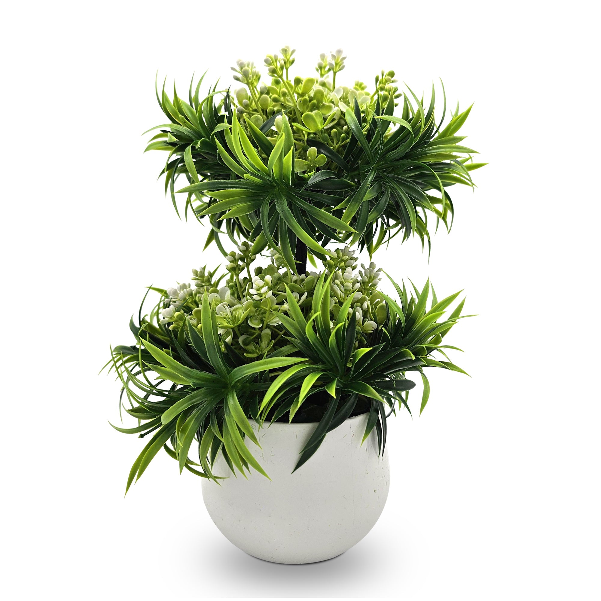 Modern Mini Artificial Bonsai Tree | Indoor/Outdoor Decoration, 2 Pack ~5381