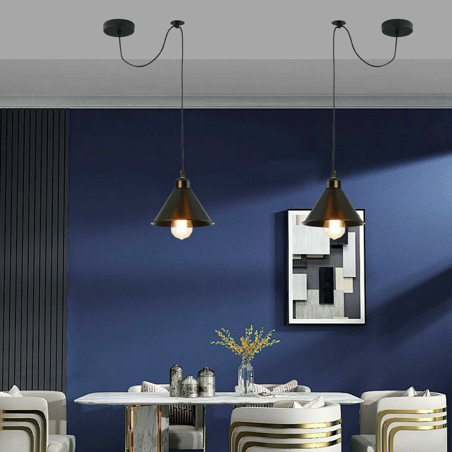 E27 Pulley Wheel Pendant Light Fitting ~6395