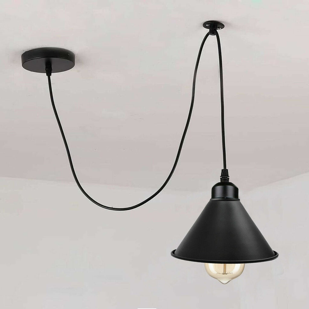 E27 Pulley Wheel Pendant Light Fitting ~6395