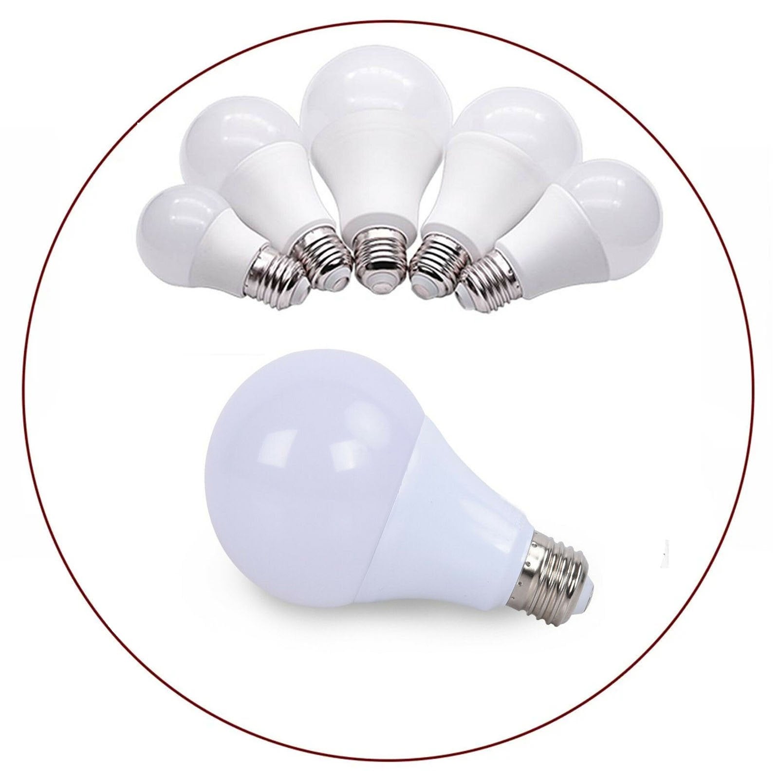 LED E27 A60 18W Cool White 6000K Non-Dimmable Bulb(Energy Saving)~4151