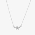 Silver knot necklace